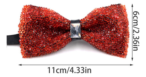 . (a) Corbata De Cristal Brillante Con Diamantes De