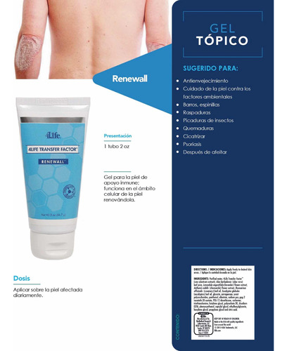 Renewall / Crema Con Factores De Transferencia / Mejora Piel