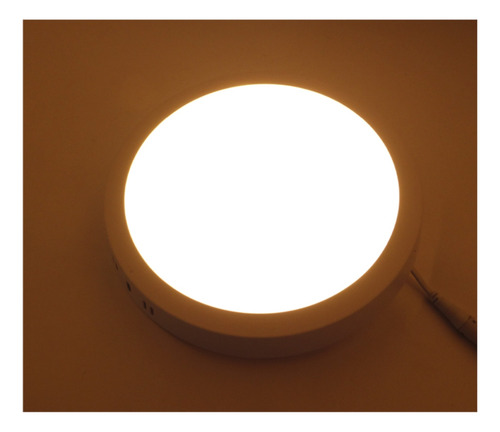 Foco Led Panel 18watt Sobrepuesto Luz Calida 3000k
