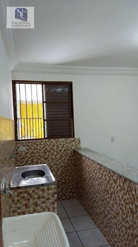 Kitnet Com 1 Dormitório Para Alugar, 20 M² Por R$ 500,00/mês - Parque Das Nações - Santo André/sp - Kn0114