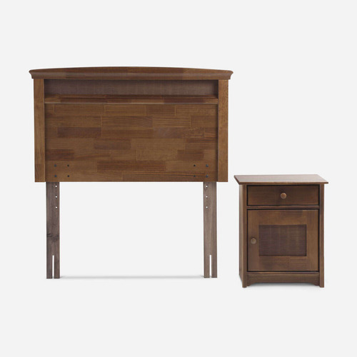 Cama Pratta 1 Plazas + Muebles Veneto