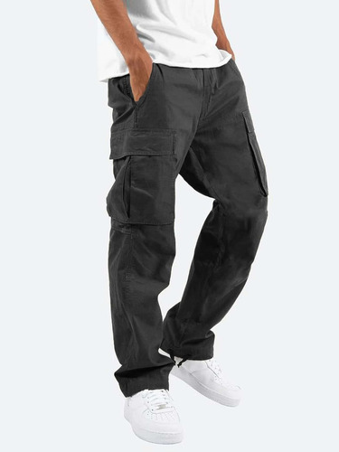 Pantalón Multibolsillos Informal Y Elegante Para Hombre