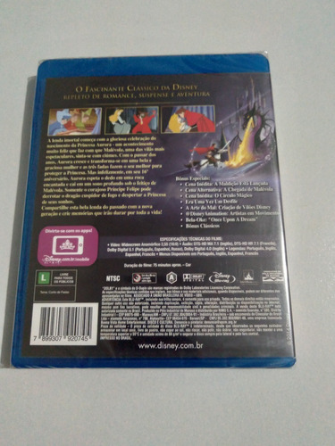 Imagem 2 de 2 de Blu Ray A Bela Adormecida