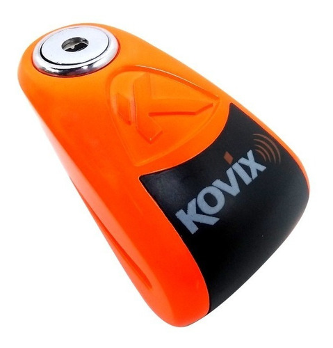 Imagen 6 de 9 de Traba Disco Kovix Con Alarma Naranja Perno 10mm Hanex Um