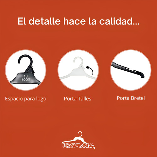 Percha Económica Para Bebés, Blanca - Pack X 50 T-25