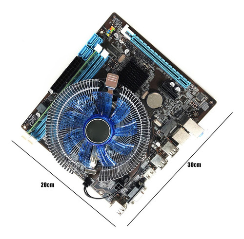 Imagem 6 de 9 de Kit Placa Mãe Lga Socket 1156 Com 4gb Ddr3 Hm55 Micro Atx
