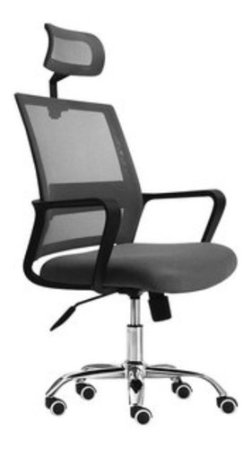 Imagen 1 de 3 de Silla Para Oficina Reclinable Con Cabecero Ajustable