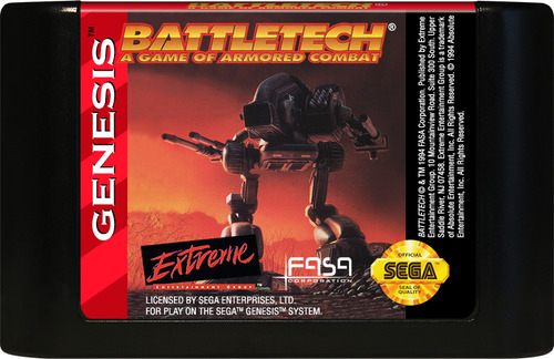 Cartucho Juego Battletech Sega Genesis 16 Bits