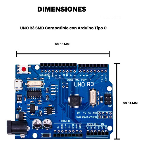 Uno R3 Smd Microusb Compatible Con Ide Arduino Ch340g