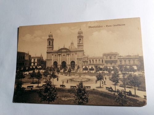 Postal Antigua Plaza Constitucion C.1915 Original 