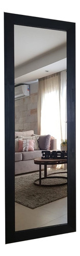 Espejo Cuerpo Entero Vestidor Living Baño 162x54cm! Marco Negro