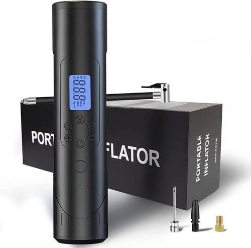 Imagen 3 de 3 de Compresor De Aire Digital Recargable Y Power Bank