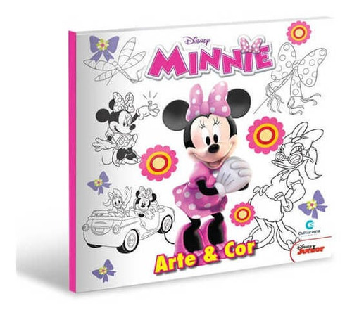 Livro Para Colorir Minnie Mouse Disney Infantil Grande Novo