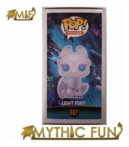 Funko Pop Como Entrenar A Tu Dragon - Light Fury 687 (Usado)