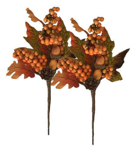 Palillos Florales De Otoño Con Ramas Artificiales De Bayas,