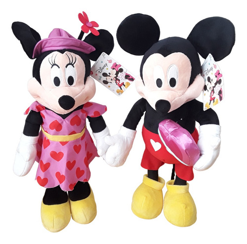 Pareja Mickey Y Minnie Mouse De Peluche