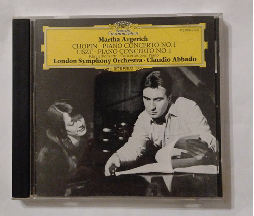Martha Argerich Abbado Chopin Liszt Piano Concerto Cd Ger