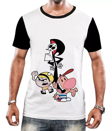 As Terríveis Aventuras De Billy E Mandy, Camiseta 100% Algodão As