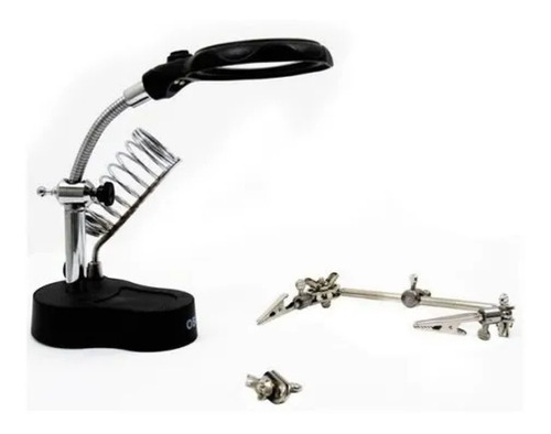 Kit De Soldadura Para Reparacion Con Lampara Led Lupa Cautin