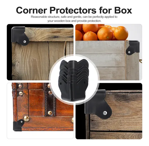 Protector De Esquinas Para Maletas, Caja De Madera, 8 Unidad
