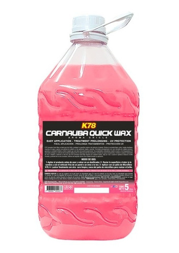 Carnauba Cera Rapida Quick Wax 5 Lt K78 Efecto Espejo