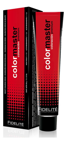 Tintura Colormaster En Crema Para Cabello Fidelite Pomo 60g