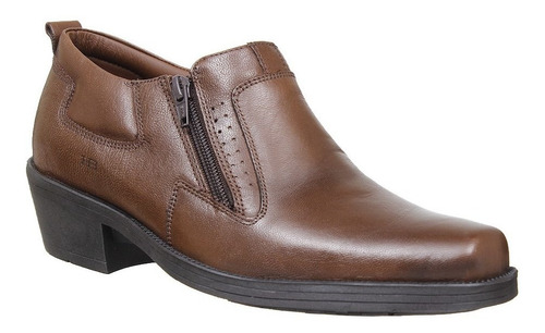 Imagem 1 de 6 de Bota Masculina Marrom Bico Quadrado Agabê 31607