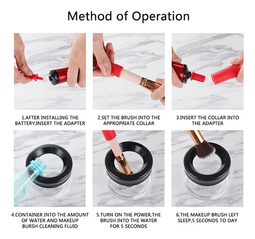 Limpiador De Brochas De Maquillaje Cepillo Eléctrico Limpio