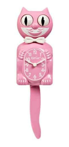 Kit Cat Klock Reloj De Pared De Saten Rosa