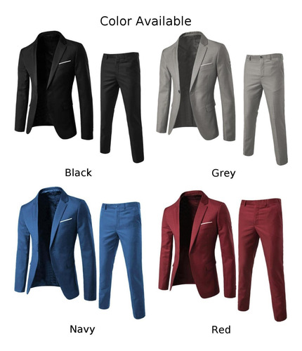 Conjunto De Traje Con Botones Para Hombre, Pantalones De Oto