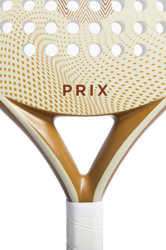 Paleta Padel Reves Prix Fibra De Vidrio Redonda + Color Beige