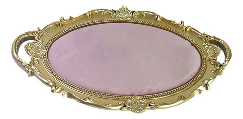 Bandeja De Tocador Cosméticos Ovales Decoración Para Rosa