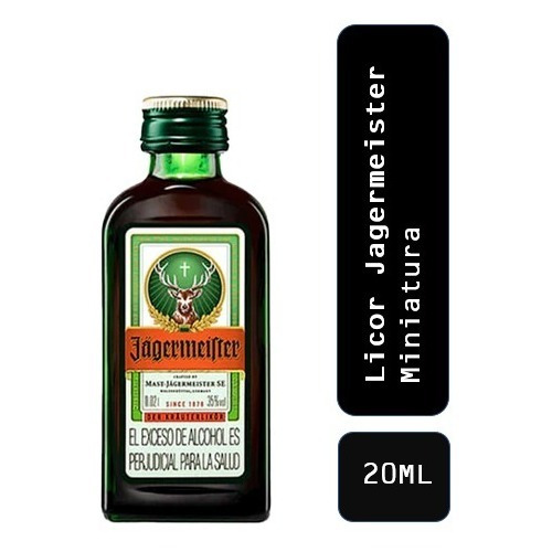 Licor Jagermeister Miniatura - mL a $525