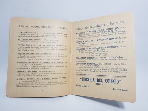 Imagen 7 de 7 de Librería Del Colegio Antigua Libreta Escolar Mag 57537