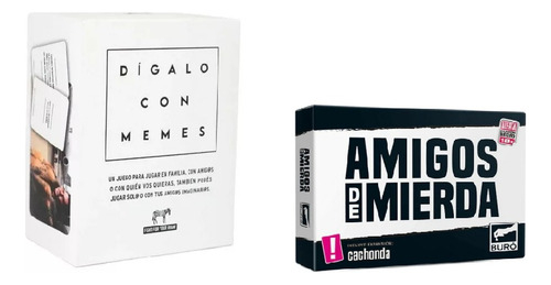 Combo Juego De Cartas Amigos De Mierda + Digalo Con Memes