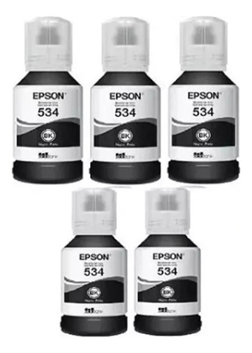 5 Refil Tinta Para Epson M1120 M1180 M3180 T534 T534120 