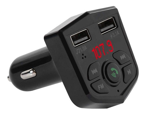 Bluetooth Sintonizador Fm Mp3 Auto Manos Libres Usb Microsd