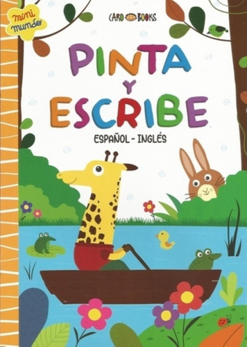 Jirafa - Pinta Y Escribe  Español-  Ingles