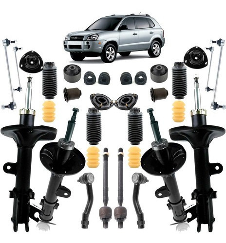 Kit Suspensão Amortecedores Buchas Bieletas Hyundai Tucson 