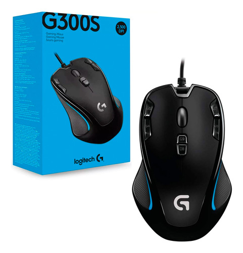 Mouse Gamer Usb Logitech G300s Sensor 2500dpi 1ms 9 Botones