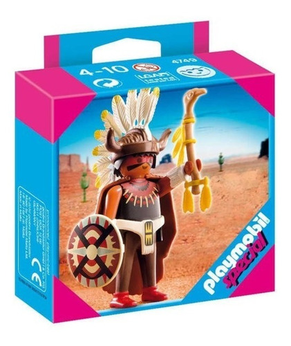 Todobloques Playmobil 4749 Special Indio Brujo Oeste Apaches