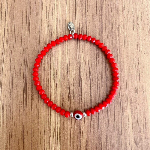 Imagen 5 de 9 de 2 Pulsera Ojo Turco Cristal Plata 925 Varios Colores Agálea
