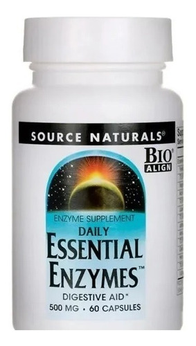 Enzimas Digestivas Source Naturals 500 Mg 60 Cáp Vegetariana