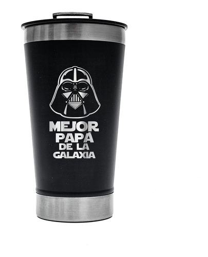 Vaso Térmico Personalizado Cervecero Regalo Día Del Padre Negro Star Wars