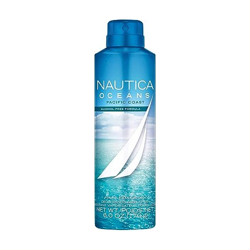 Nautica Oceans Pacific Coast Deodorizing Body Spray For Men