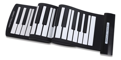 W Portátil 61 Teclas Flexible Roll-up Piano Usb Midi