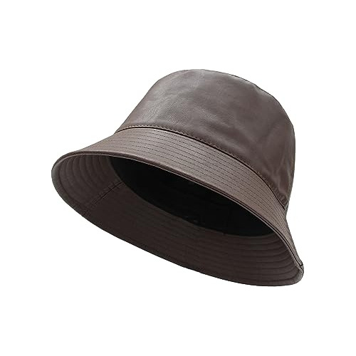 Yofarchoy Sombrero Unisex De Cuero De Pu Para Mujer, Imperme