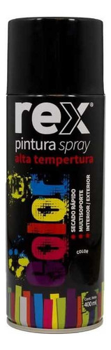 Spray Negro Rex Alta Temperatura 