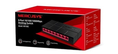 Switch De Red 8-puertos 10/100/1,000 Mbps Mercusys Jwk     