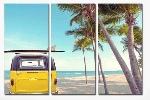 Cuadro Triptico Volkswagen Surf  Xl 60x90 Calidad Canvas 